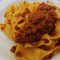 Tagliatelle with traditional Val di Chiana ragù